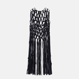 Skadi Macrame Overlay Black - Afterlife Projects