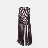 Skadi Macrame Overlay Brown - Afterlife Projects
