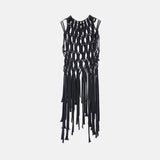 Skadi Macrame Top Black - Afterlife Projects